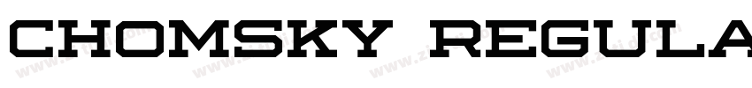 Chomsky Regular字体转换